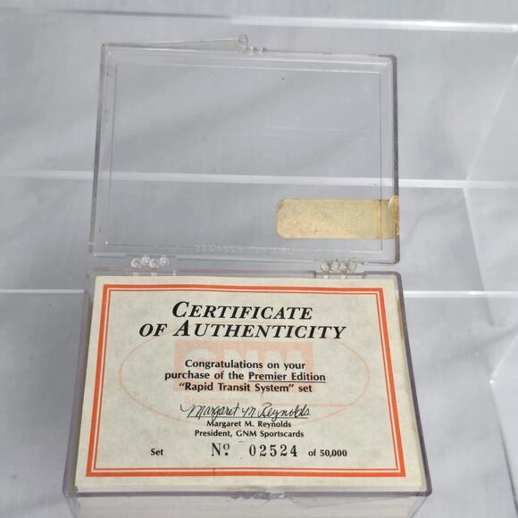 Premier Edition Rapid Transit System 50 Card Set COA No 02524 GNM Sportscards - Picture 2 of 16